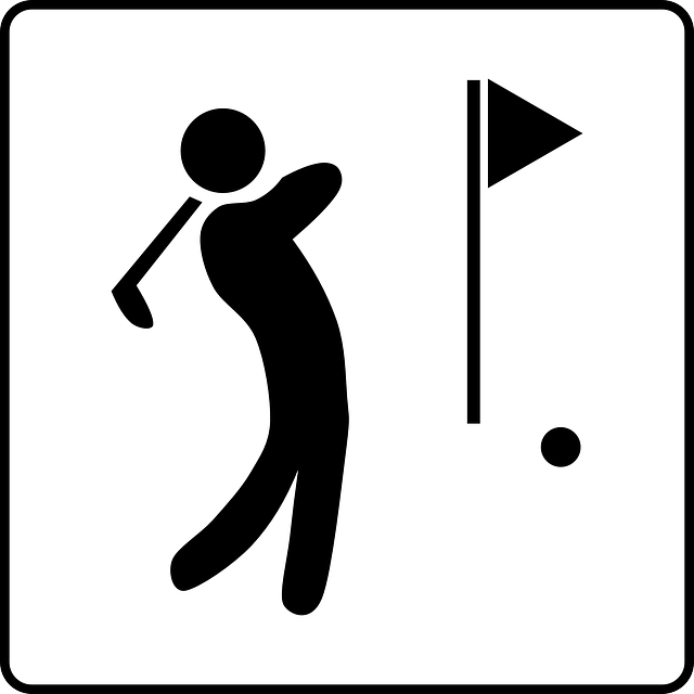icono de golfista