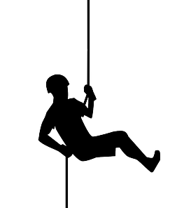 icono de niño realizando rápel