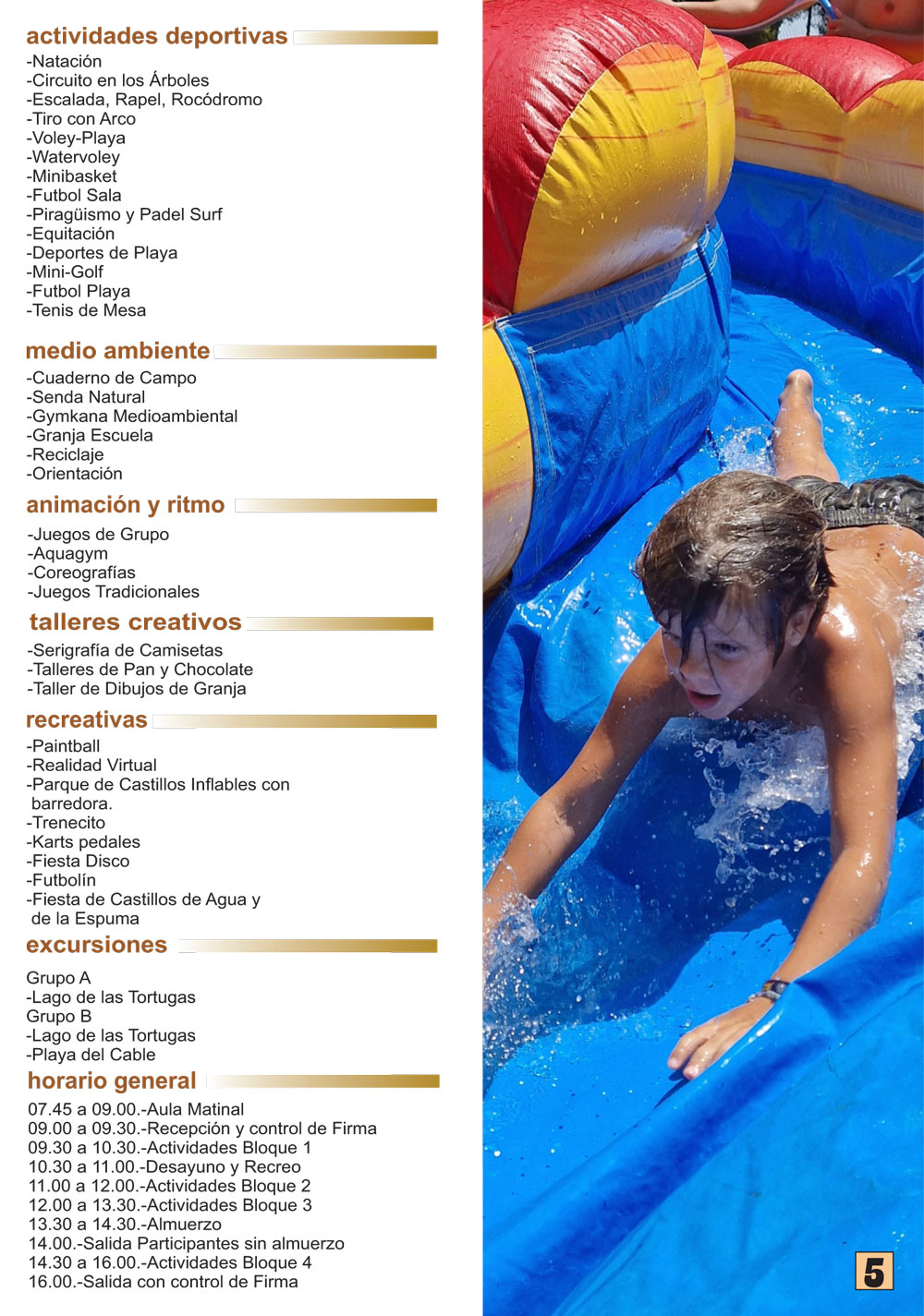 Actividades en los Cursos de Verano 2026 - Fuerte de Nagüeles
