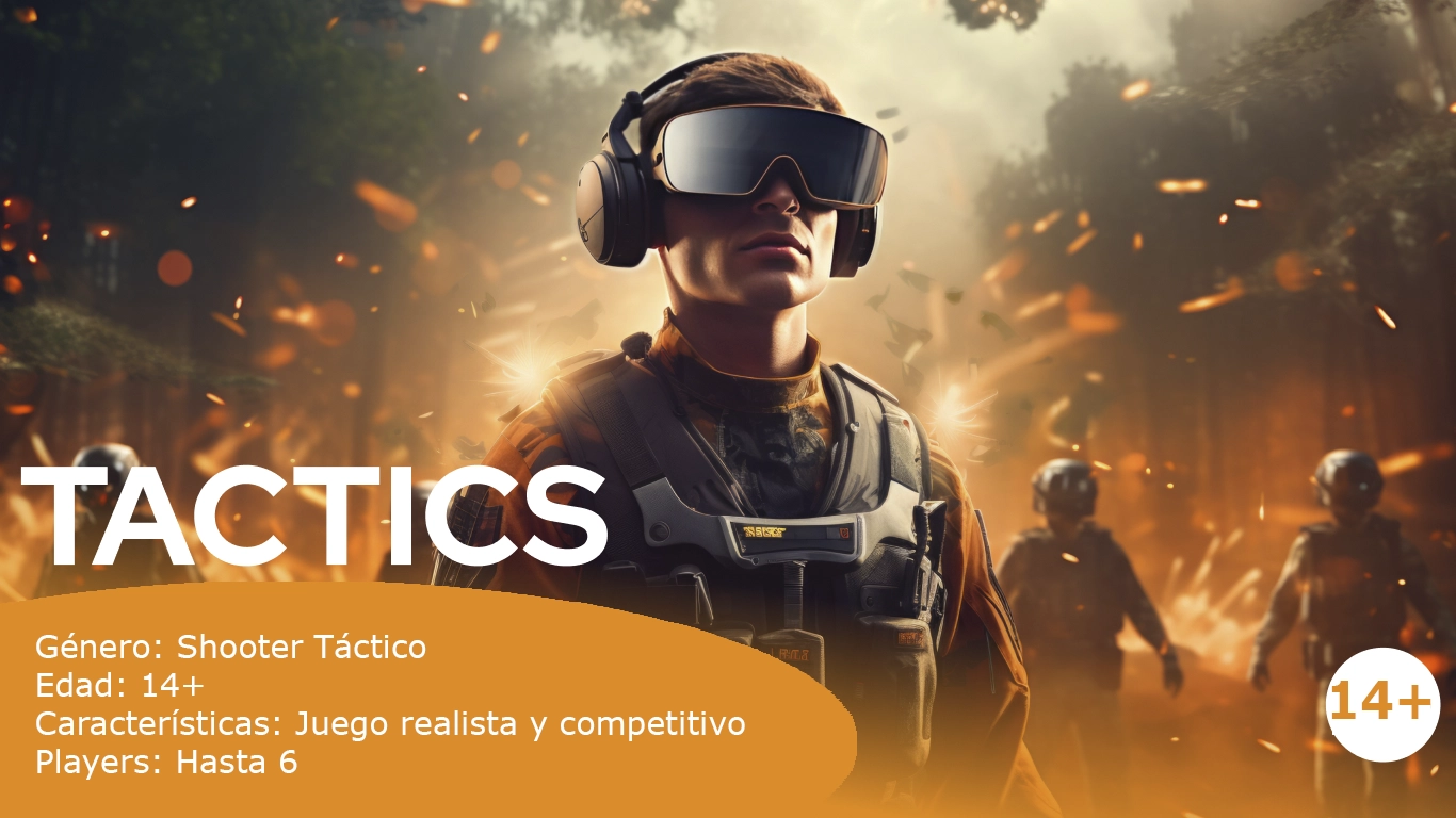 Cartel de Realidad Virtual ; opción Tactics