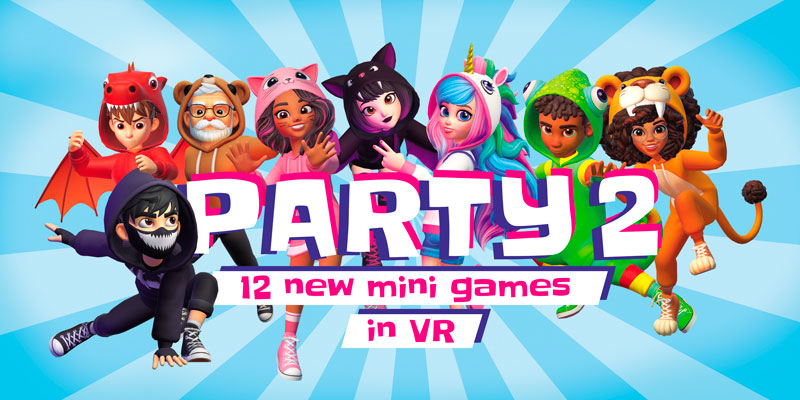 Cartel de Realidad Virtual ; opción Party 2